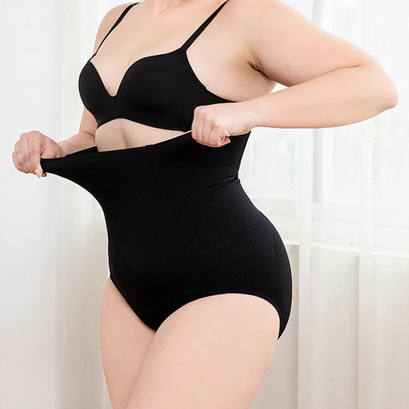 Breathable High-Waisted Silicone Shaping Panties – Tummy Control & Body Smoothing Underwear