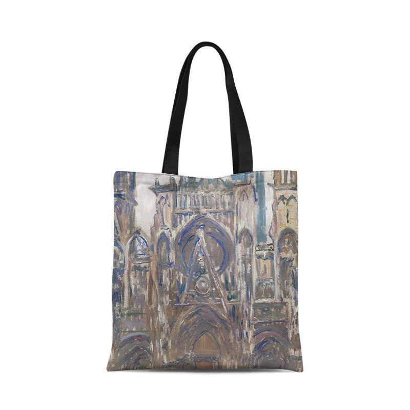 Sunrise Impression Oil Painting Personality Artistic One-shoulder Canvas Bag
