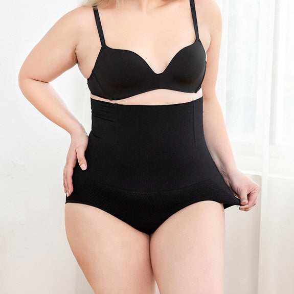 Breathable High-Waisted Silicone Shaping Panties – Tummy Control & Body Smoothing Underwear