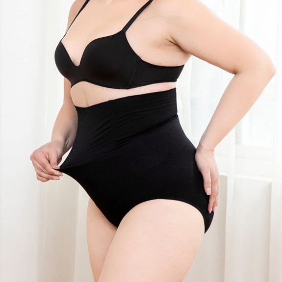 Breathable High-Waisted Silicone Shaping Panties – Tummy Control & Body Smoothing Underwear
