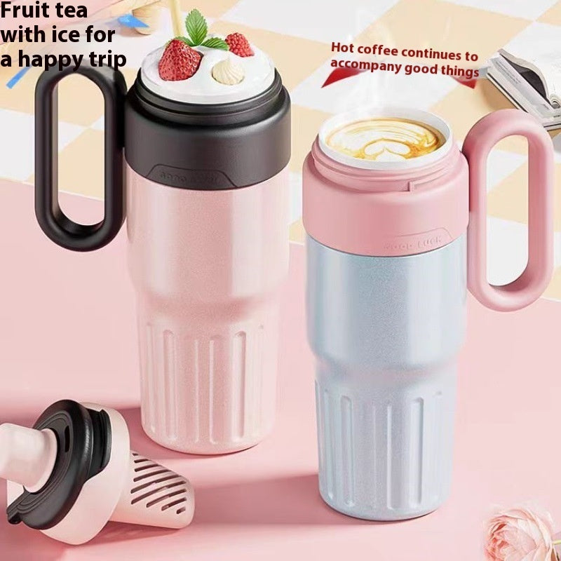 780ml Gradient Thermos Cup – Double Drink Stainless Steel Tumbler with Lid & Straw