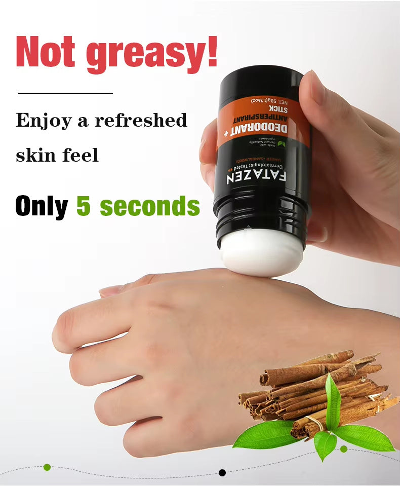 Herbal Deodorant Antiperspirant Stick Body Glide Natural Vegan Sandal Amber Sweat Odor Balm Deodorant Stick