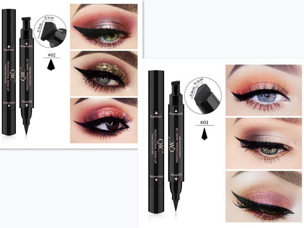 Double-Headed Wing Stamp Eyeliner Pen – Waterproof, Smudge-Proof, Perfect Cat Eye Tool
