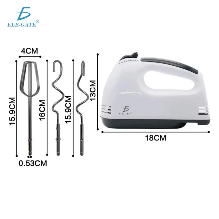 Electric Hand Blender with Attachments – Mix, Beat & Knead with Ease