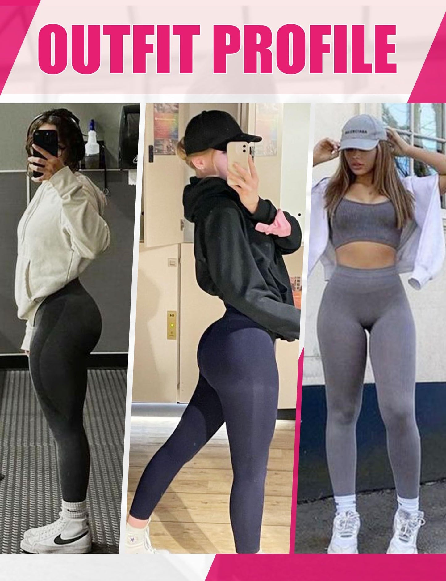 Leggings - Cropped High-waisted Seamless Solid Color Dark Gray