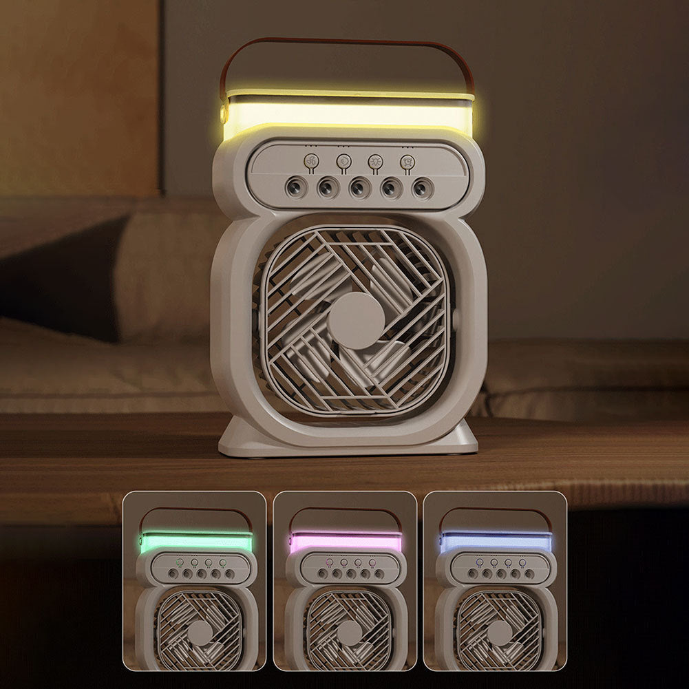3-in-1 Air Cooler – Portable Evaporative Fan, Humidifier & LED Light