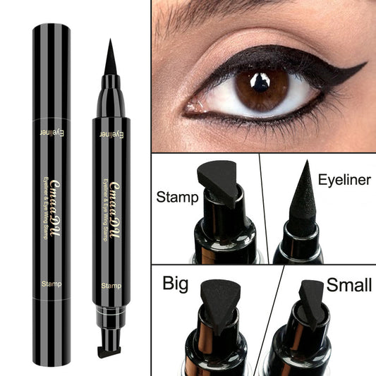Double-Headed Wing Stamp Eyeliner Pen – Waterproof, Smudge-Proof, Perfect Cat Eye Tool