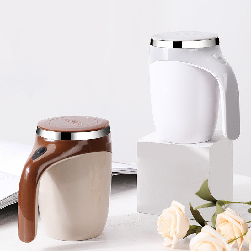 Rechargeable Self-Stirring Coffee Mug – Lazy Magnetic Mixing Cup for Milkshakes