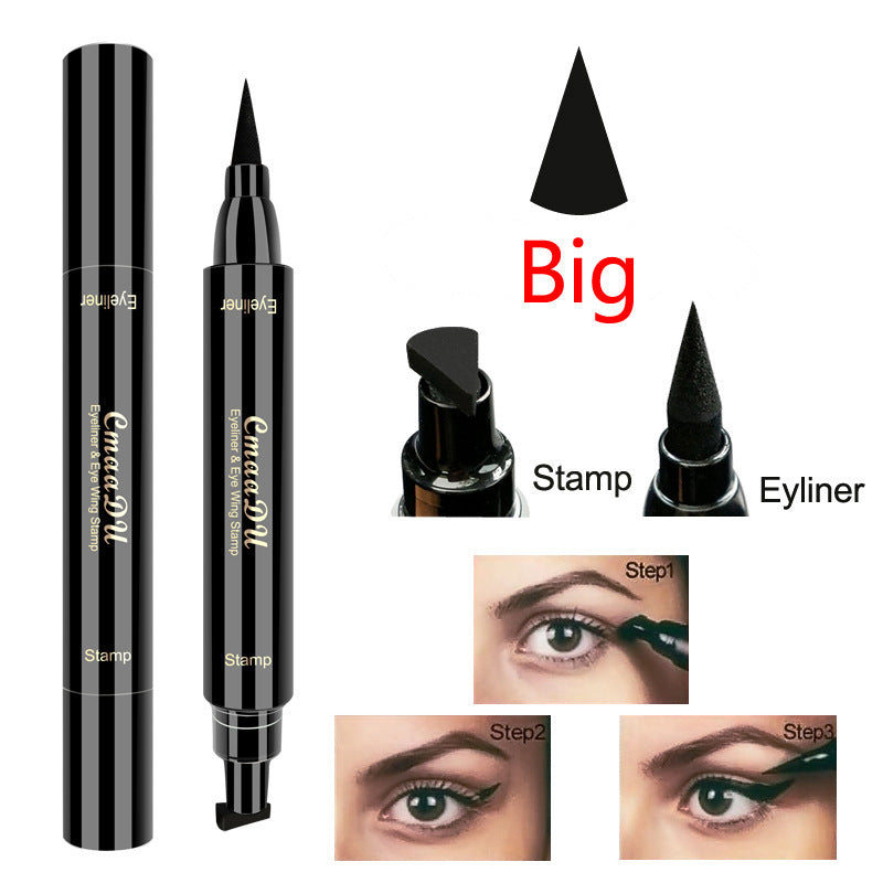 Double-Headed Wing Stamp Eyeliner Pen – Waterproof, Smudge-Proof, Perfect Cat Eye Tool