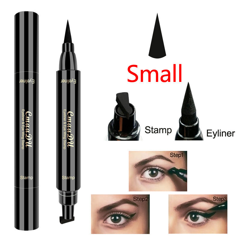 Double-Headed Wing Stamp Eyeliner Pen – Waterproof, Smudge-Proof, Perfect Cat Eye Tool