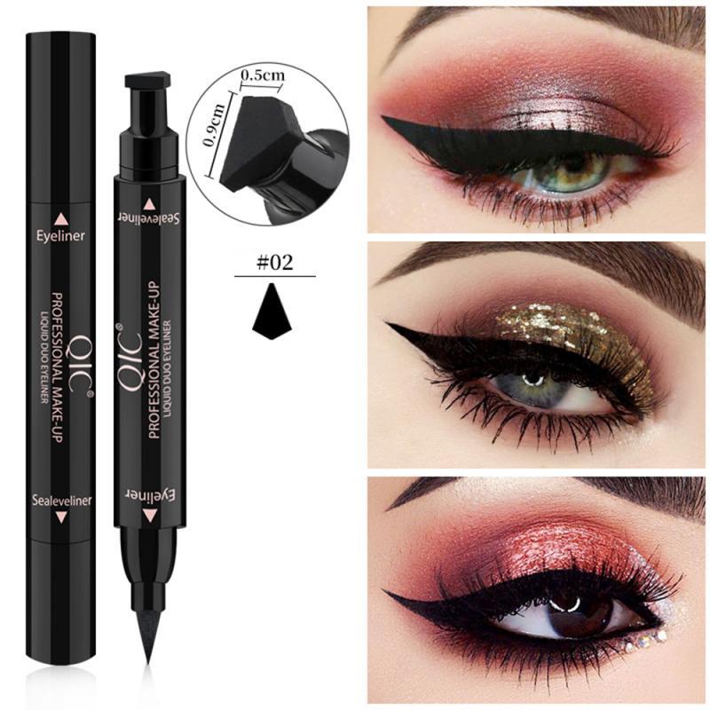 Double-Headed Wing Stamp Eyeliner Pen – Waterproof, Smudge-Proof, Perfect Cat Eye Tool