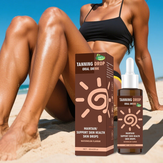 Tanning Drops 60ml Bronze Skin, Oral Self Tanner for Face & Body