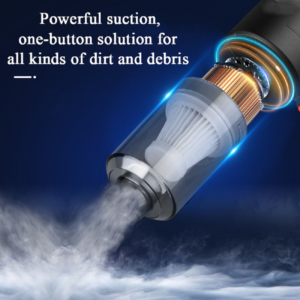Mini Car Vacuum Cleaner – Wireless, Powerful Suction for Car & Home Cleaning