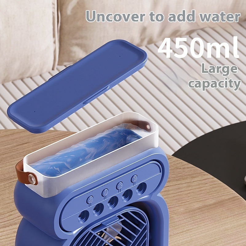 3-in-1 Air Cooler – Portable Evaporative Fan, Humidifier & LED Light