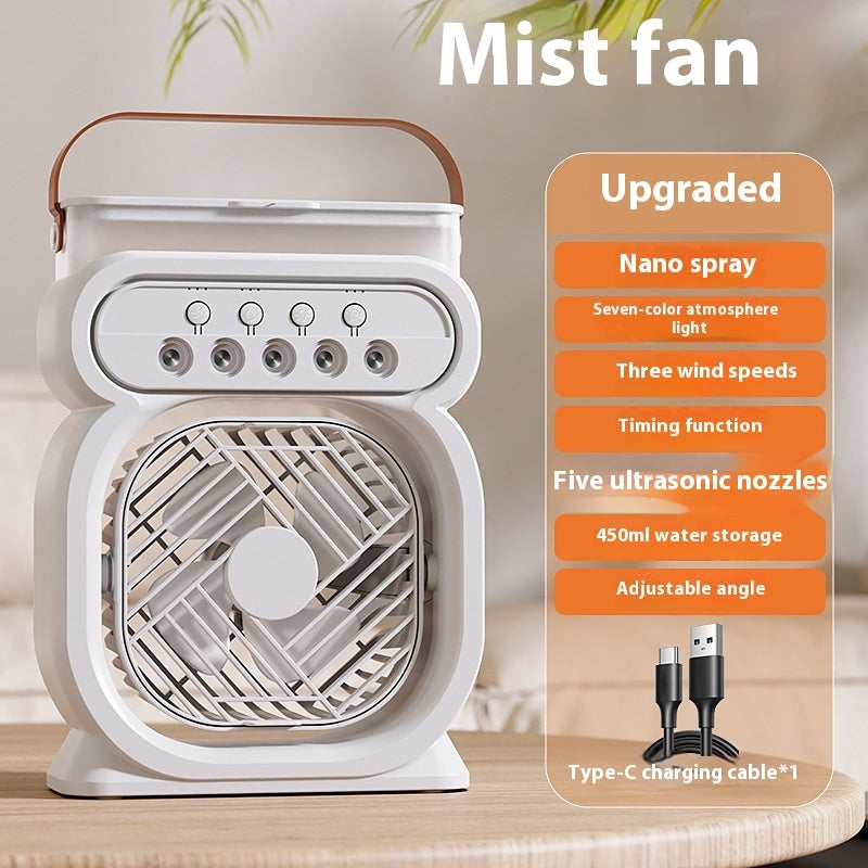 3-in-1 Air Cooler – Portable Evaporative Fan, Humidifier & LED Light