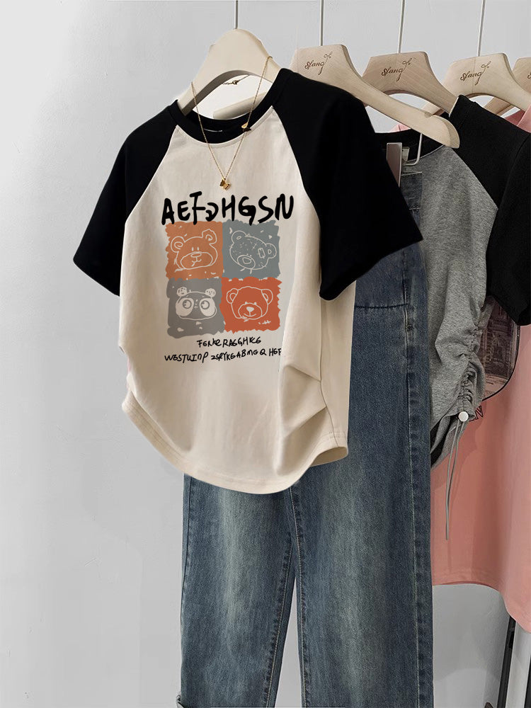 Sweet & Spicy Women's Cropped T-Shirt – Soft Cotton Tee for Casual Style