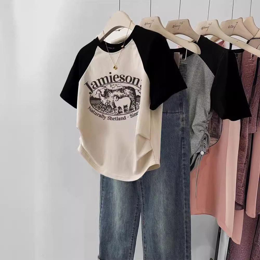Sweet & Spicy Women's Cropped T-Shirt – Soft Cotton Tee for Casual Style