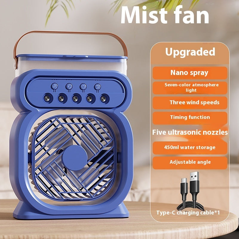 3-in-1 Air Cooler – Portable Evaporative Fan, Humidifier & LED Light
