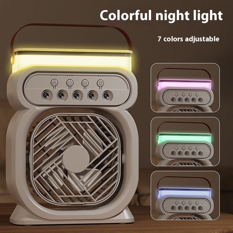 3-in-1 Air Cooler – Portable Evaporative Fan, Humidifier & LED Light