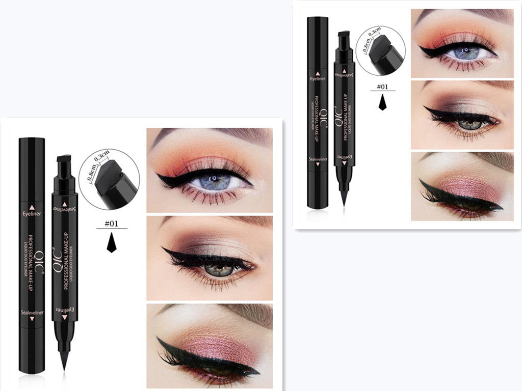 Double-Headed Wing Stamp Eyeliner Pen – Waterproof, Smudge-Proof, Perfect Cat Eye Tool