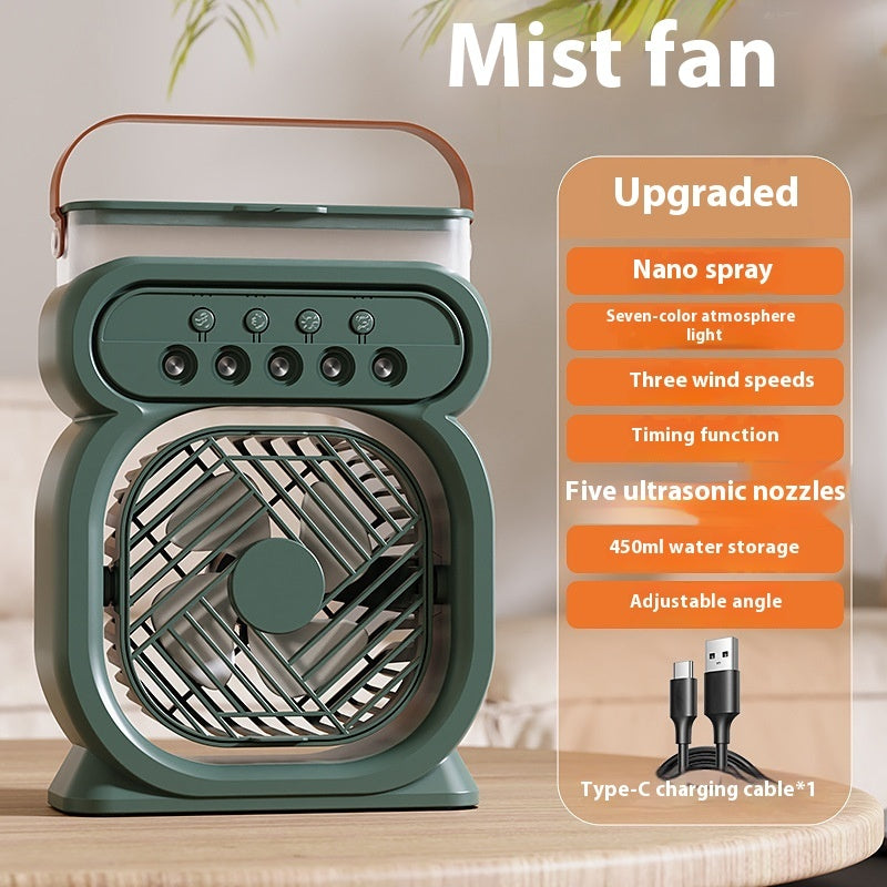3-in-1 Air Cooler – Portable Evaporative Fan, Humidifier & LED Light