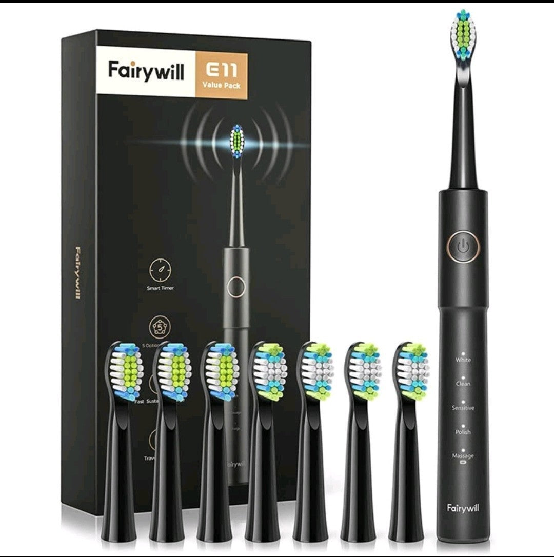 Electric Toothbrush Black Rechargeable In 5 Cleaning Modes ExpertClean 7500 Black, Rechargeable Electric Power Toothbrush